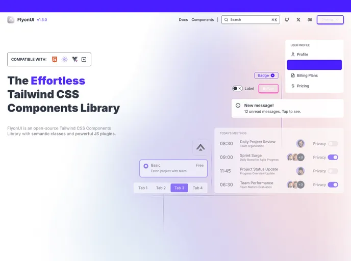 Tailwind Market - Free Tailwind CSS Templates, Boilerplates & UI Kits